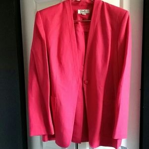 Emily 2pc Skirt Suit button front size 14 NWOT